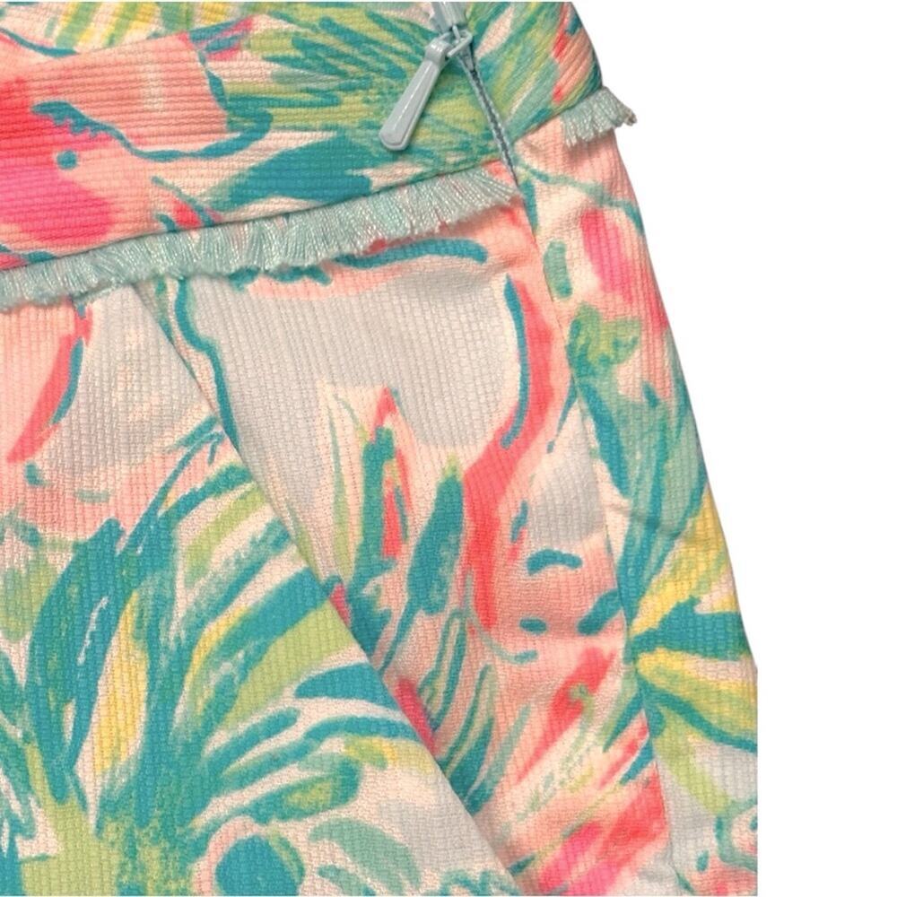 NWT Lilly Pulitzer Adie Short Seasalt Blue On Parade Jungle Zoo Animals Size 0 - Picture 6 of 7